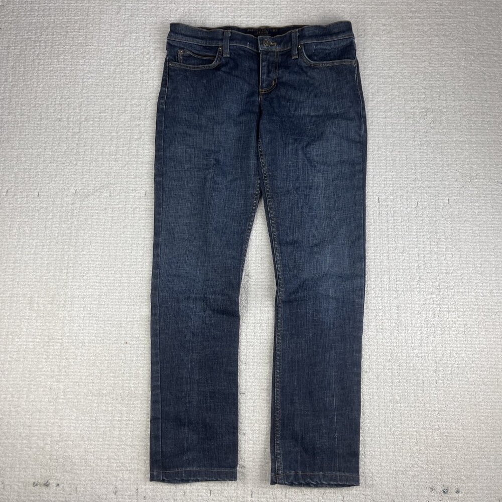VTG Y2K Juicy Couture Jeans Womens USA MADEsize 30 Blue Low Rise straight leg